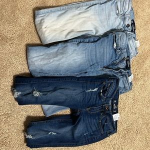 Lot of hollister jeans w23 l30